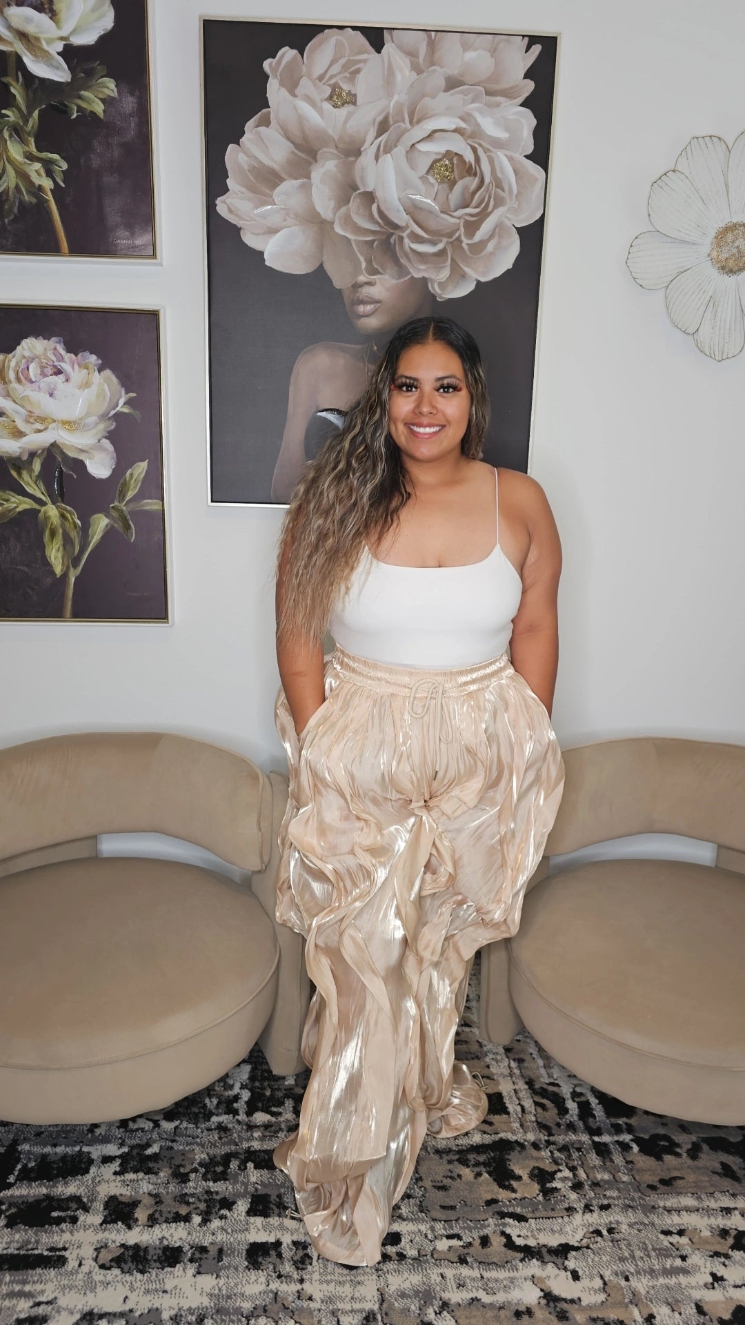Sandy Waves Pants Plus (Oversized Look and Tall Girl Friendly)