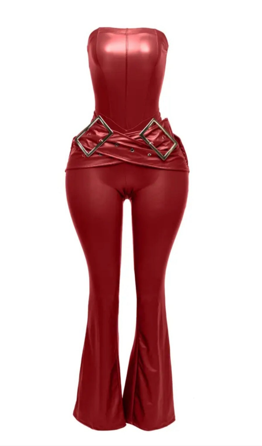 Kelly Red Jumpsuit