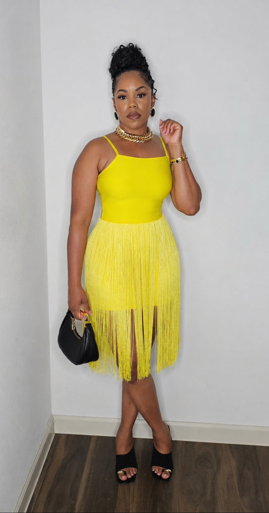 Fringe Feels Luxe Set Stretchy