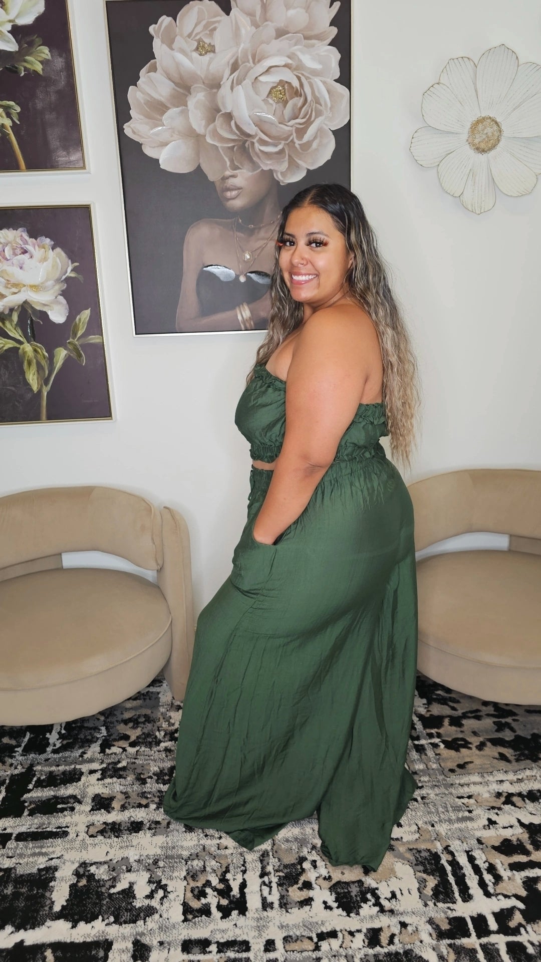 The Kelsey Two Piece Set Plus (Tall Girl Friendly)