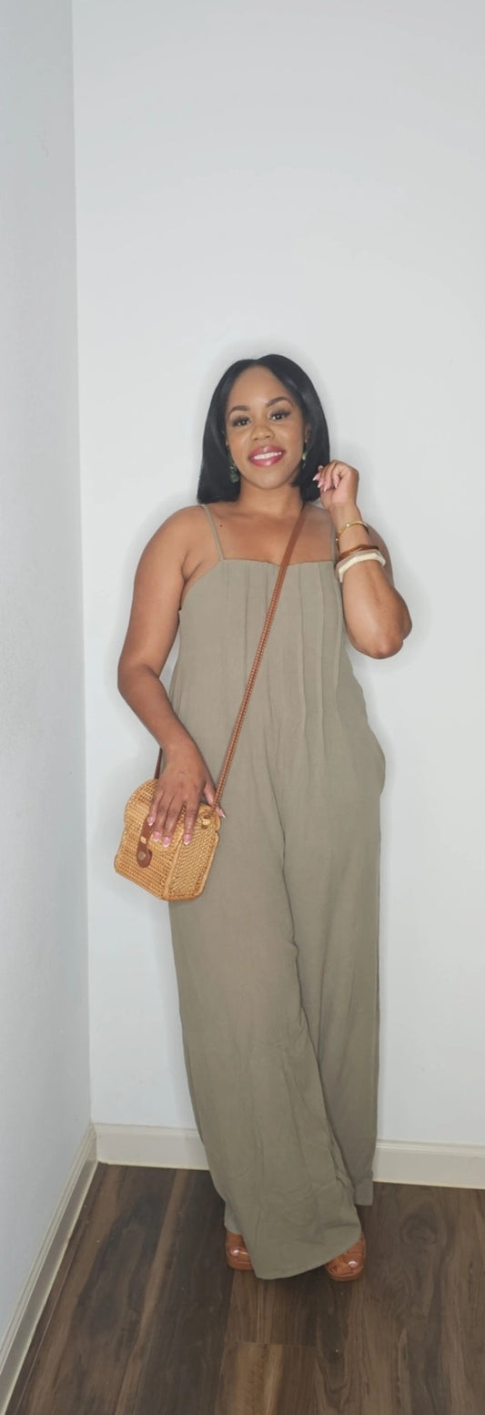The Christine Jumpsuit Olive